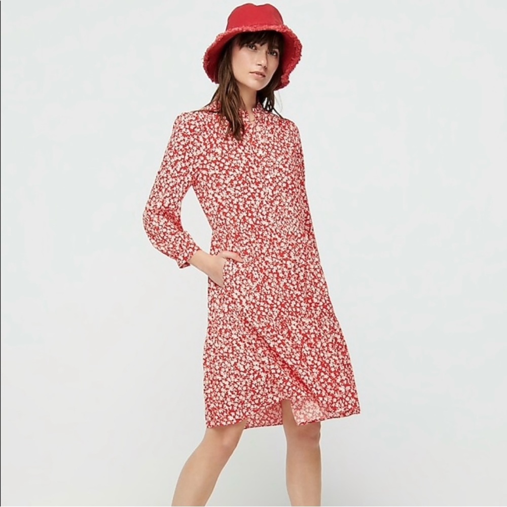 *J.CREW* NWT Shirtdress in Tossed Bouquet